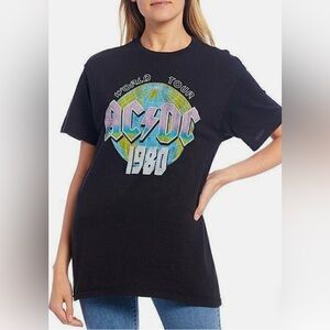 Junk Food NWT AC/DC 1980’s World Tour Graphic Tee in Small